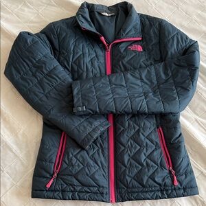 The North Face Navy Jacket with Pink Details Like New